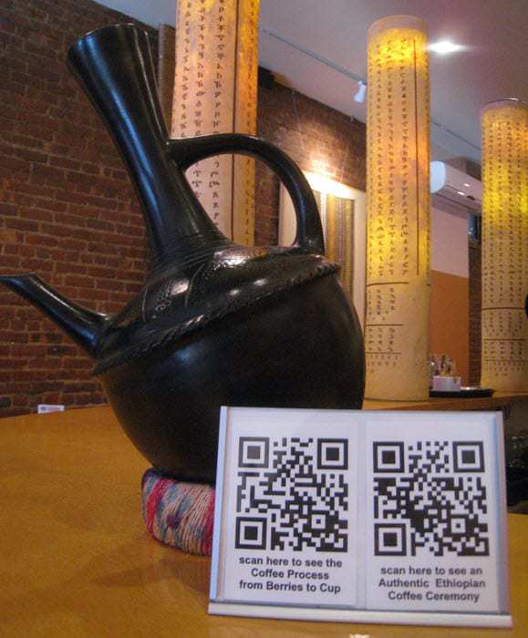 Ethiopian Restaurant Uses QR Codes