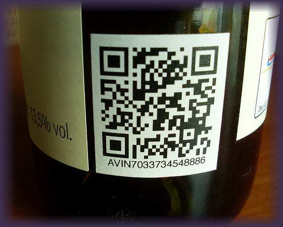 QR Codes marketing on wine